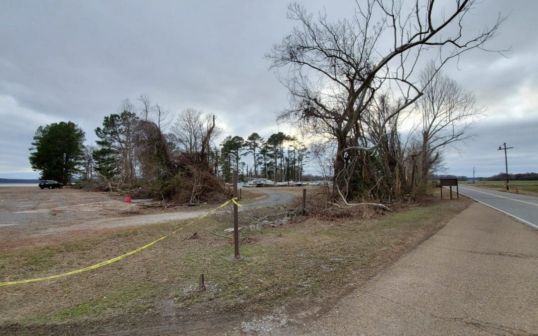 Entrance to DSA After Tornado