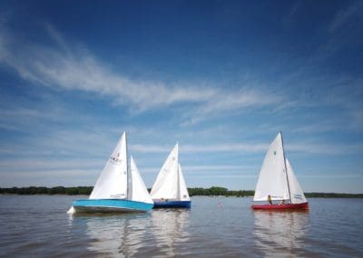 Lightning and Thistle Classes Race at Delta Sailing Association