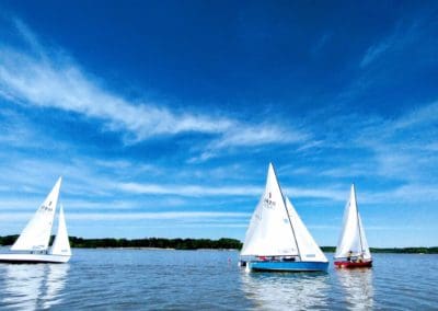 Lightning and Thistle Classes Race at Delta Sailing Association